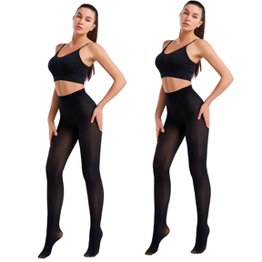 Kit 2 Meia Calça Indestrutível Vivari Slim  + Meia Calça Peluciada Fio 80