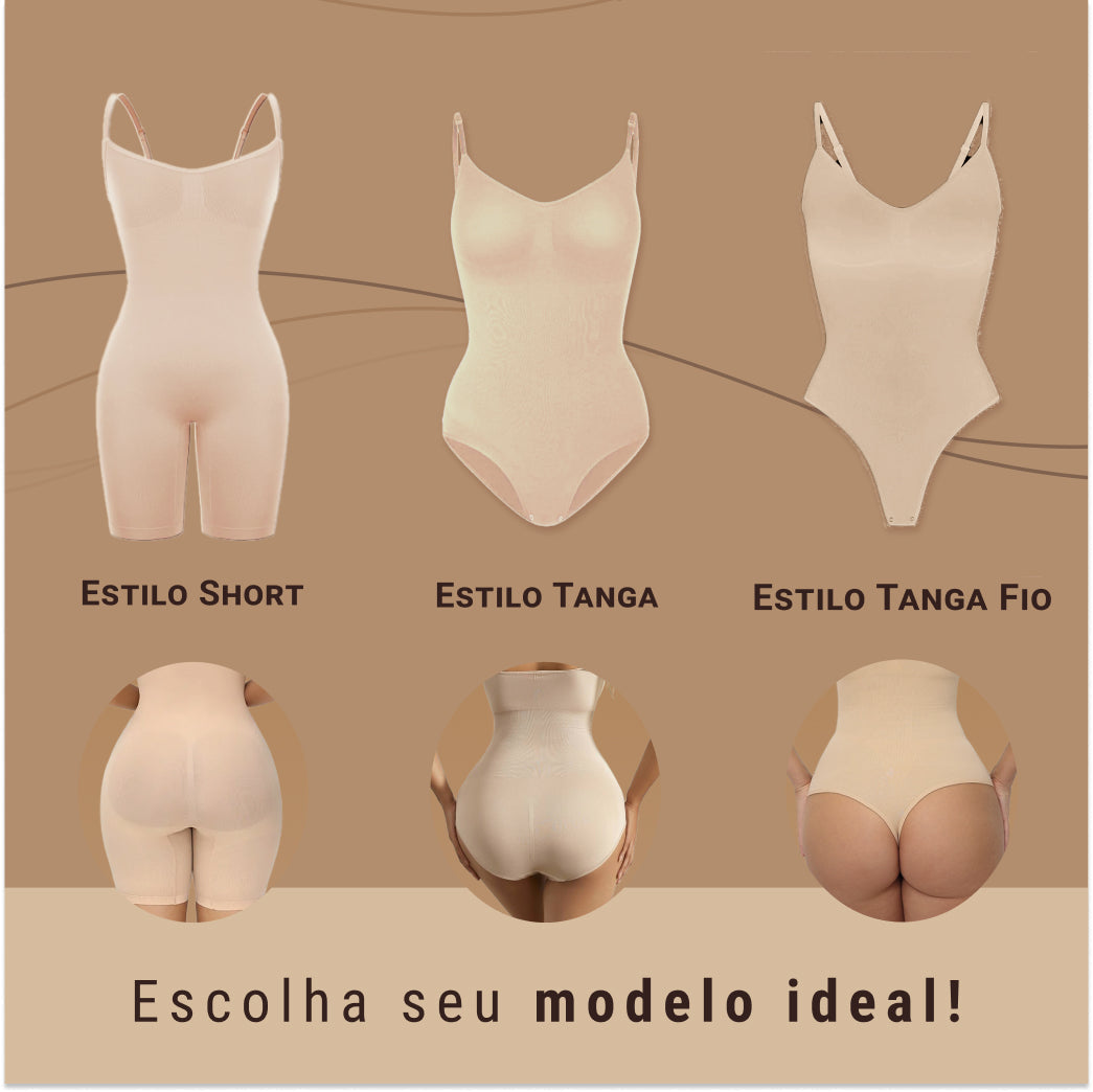 Body Modelador 3 em 1 Shaper - Pague 1 e Leve 2 + Brinde Exclusivo