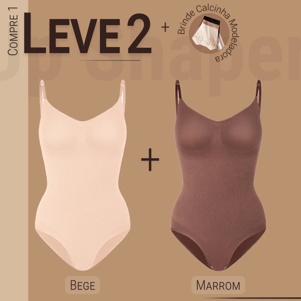 Body Modelador 3 em 1 Shaper - Pague 1 e Leve 2 + Brinde Exclusivo