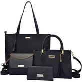 Kit 3 Bolsas de Couro Luxury + Carteira Casual