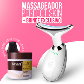 Kit Perfect Skin - Massageador Facial + Creme Elimina Rugas e Papadas