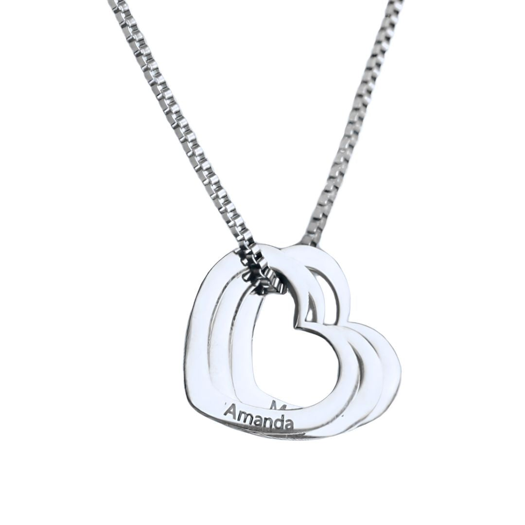 Colar Amor de Mãe Personalizável com Nomes Banhado a Ouro 18k