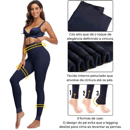 Legging Com Forro Duplo de Lã Térmica