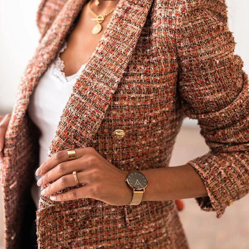 Blazer Longo de Tweed - Conceito