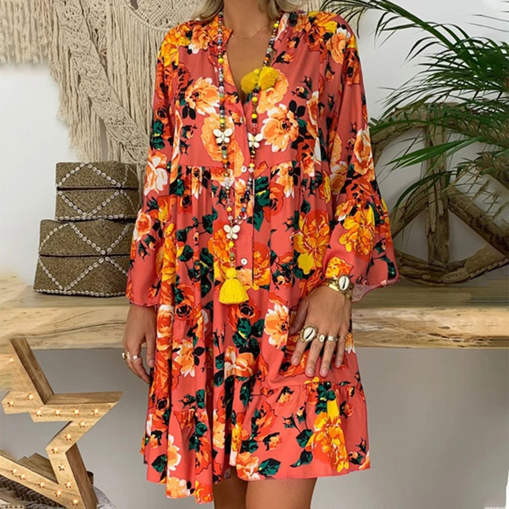 Vestido Curto de Floral