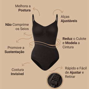 Body Modelador 3 em 1 Shaper - Pague 1 e Leve 2 + Brinde Exclusivo