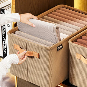 Organizador de Roupas Dobrável Luxe Box® (Compre 1 Leve 3) + Cabite Multifuncional de Brinde