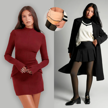 Vestido Cold Lover + Meia Calça Peluciada - [PROMOÇÃO DE INVERNO]