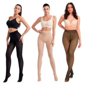 Kit 2 Meia Calça Indestrutível Vivari Slim  + Meia Calça Peluciada Fio 80