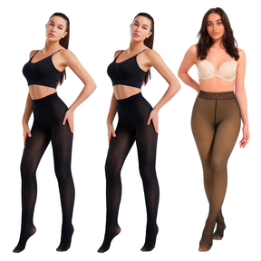 Kit 2 Meia Calça Indestrutível Vivari Slim  + Meia Calça Peluciada Fio 80